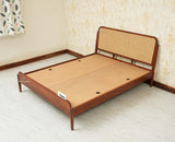 Maui Wooden King Size Bed Brown Finish