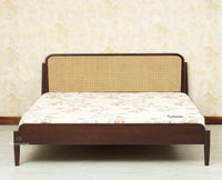Maui Wooden King Size Bed Grey Finish