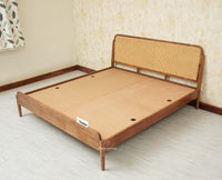 Maui Wooden King Size Bed Natural Oak