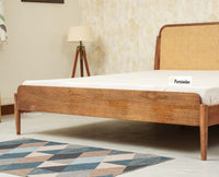 Maui Wooden King Size Bed Natural Oak
