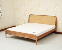 Maui Wooden King Size Bed Natural Oak