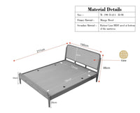 Maui Wooden King Size Bed Brown Finish