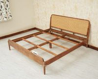 Maui Wooden King Size Bed Natural Oak