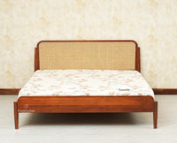Maui Wooden King Size Bed Brown Finish