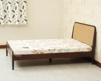 Maui Wooden King Size Bed Grey Finish