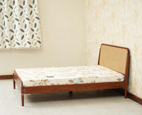 Maui Wooden Queen Size Bed Brown Finish