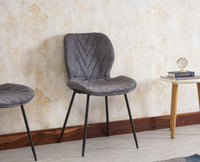 Maverick Living Study Chair Dining Chair set of Two Furniselan - Grey
