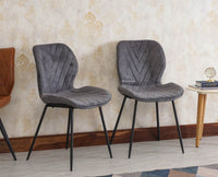 Maverick Living Study Chair Dining Chair set of Two Furniselan - Grey