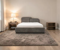 Mayfair Double Size Upholstered Bed- Boucle Furniselan Grey