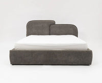 Mayfair King Size Upholstered Bed- Boucle Furniselan Grey