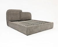 Mayfair King Size Upholstered Bed- Boucle Furniselan Grey