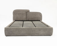 Mayfair Queen Size Upholstered Bed- Boucle Furniselan Grey