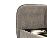 Mayfair Queen Size Upholstered Bed- Boucle Furniselan Grey