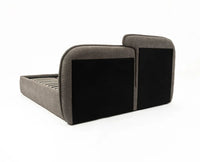 Mayfair Queen Size Upholstered Bed- Boucle Furniselan Grey
