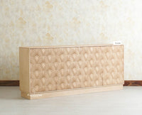 Mayur Wooden Large Sideboard Cabinet-Four Door Furniselan Stoneblast Oak