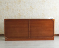 Mayur Wooden Large Sideboard Cabinet-Four Door Furniselan Brown Finish