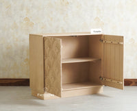 Mayur Wooden Sideboard Cabinet-Two Door Furniselan Stoneblast Oak