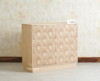 Mayur Wooden Sideboard Cabinet-Two Door Furniselan Stoneblast Oak