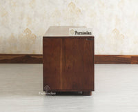 Melbourne Block Wooden Four Door TV Console Cabinet Unit Furniselan Grey Finish