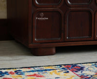 Melbourne Block Wooden Sideboard Cabinet 3 Doors Storage Unit Furniselan Grey Finish
