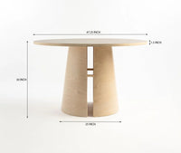 Merovia 4 Seater Dining Table White Oak