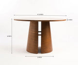 Merovia 4 Seater Dining Table Dark Walnut