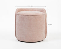 Mesa Cotton Pouffe Stool Furniselan Pink