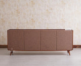 Mexico Four Door Large Sideboard Storage Cabinet - Sideboard - Furniselan - Brown Finish
