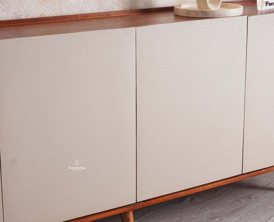 Mexico Four Door Large Sideboard Storage Cabinet Furniselan - White