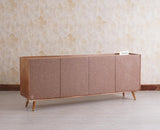 Mexico Four Door Large Sideboard Storage Cabinet - Sideboard - Furniselan - Natural Oak