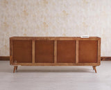 Mexico Four Door Large Sideboard Storage Cabinet - Sideboard - Furniselan - Natural Oak