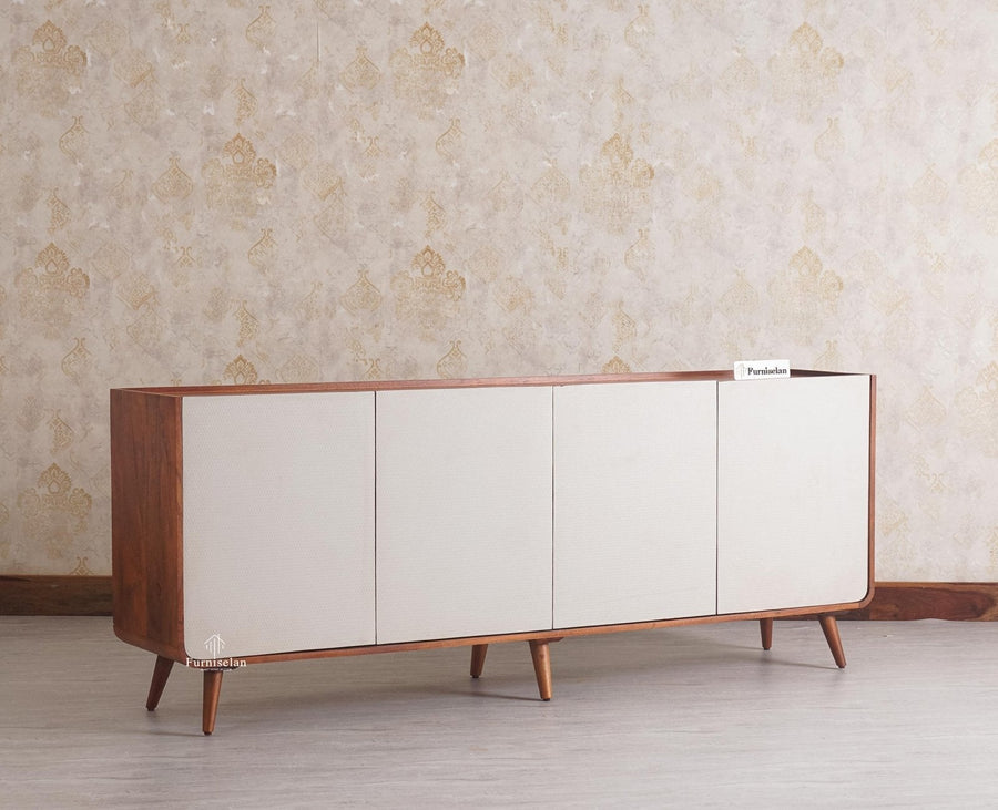 Mexico Four Door Large Sideboard Storage Cabinet Furniselan - White