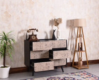 Mexico Solid Wood Six Drawers Storage Chest of Drawer - Furniselan
