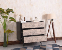 Mexico Solid Wood Three Drawers Storage Chest of Drawer - Furniselan - Black Finish