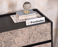 Mexico Solid Wood Three Drawers Storage Chest of Drawer - Furniselan - Black Finish