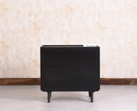 Mexico Solid Wood Three Drawers Storage Chest of Drawer - Furniselan - Black Finish
