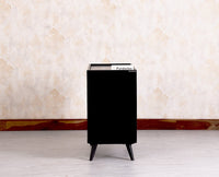 Mexico Solid Wood Three Drawers Storage Chest of Drawer - Furniselan - Black Finish