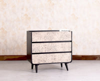 Mexico Solid Wood Three Drawers Storage Chest of Drawer - Furniselan - Black Finish