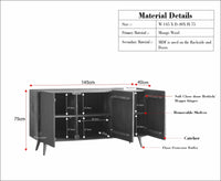 Mexico Three Door Sideboard Storage Cabinet - Sideboard - Furniselan