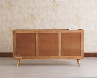 Mexico Three Door Sideboard Storage Cabinet Furniselan - Natural-Oak