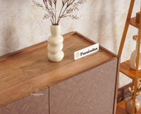 Mexico Three Door Sideboard Storage Cabinet Furniselan - Natural-Oak
