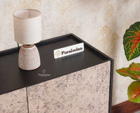 Mexico Three Door Sideboard Storage Cabinet Furniselan - Black-Finish
