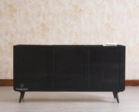 Mexico Three Door Sideboard Storage Cabinet Furniselan - Black-Finish
