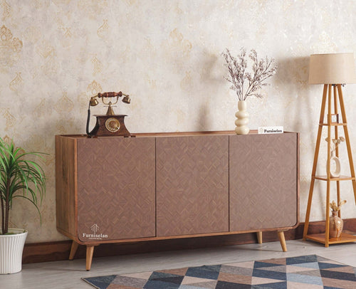Mexico Three Door Sideboard Storage Cabinet Furniselan - Natural-Oak