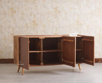 Mexico Three Door Sideboard Storage Cabinet Furniselan - Natural-Oak