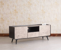 Mexico Two Door and One Drawer TV Cabinet Furniselan - Black-Finish