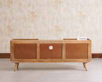 Mexico Two Door and One Drawer TV Cabinet Furniselan - Natural-Oak
