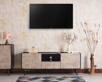 Mexico Two Door and One Drawer TV Cabinet Furniselan - Black-Finish