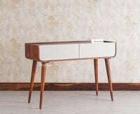 Mexico Two Drawer Console Table Furniselan - Brown-Finish