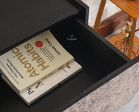 Mexico Two Drawer Console Table Furniselan - Black-Finish